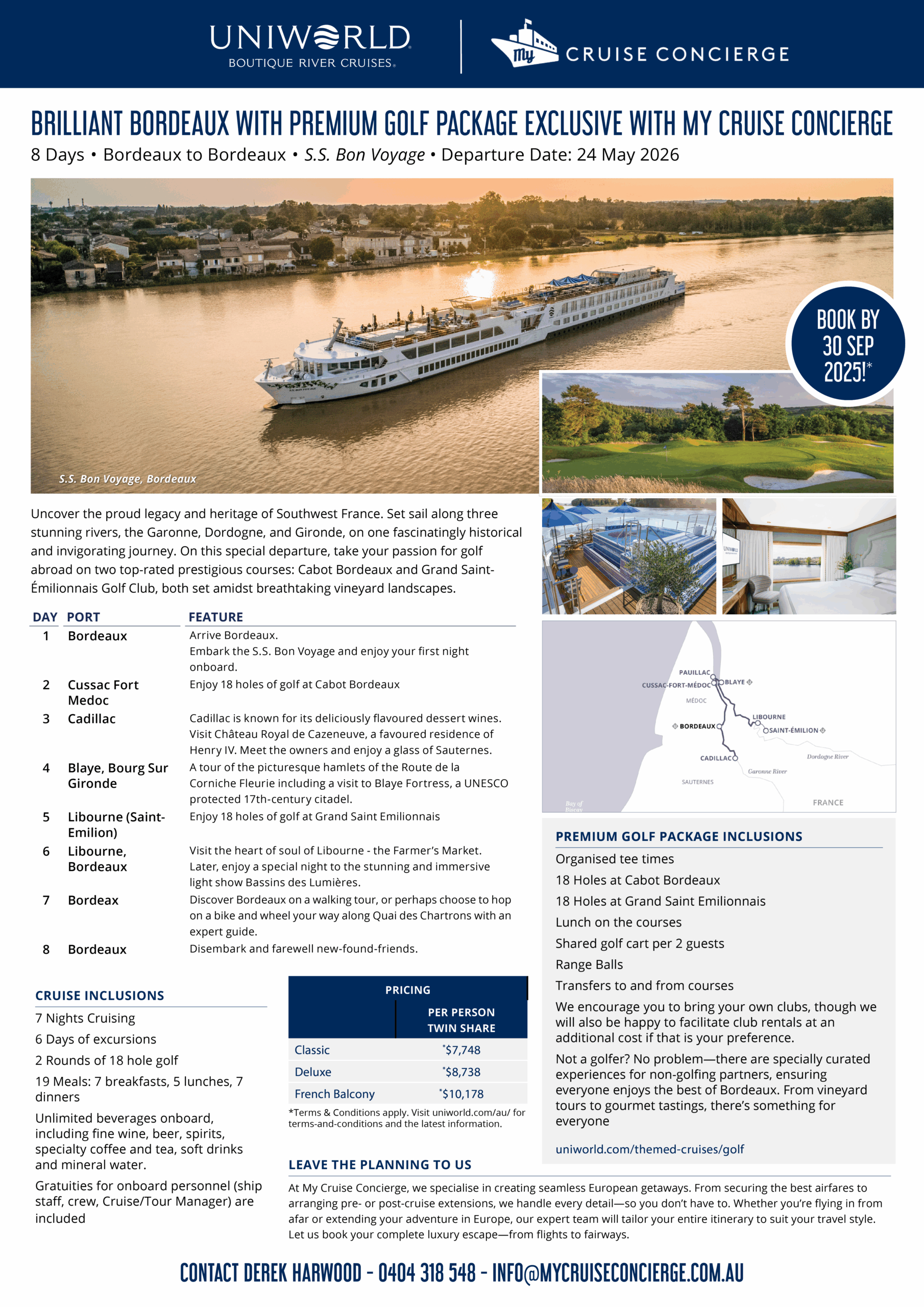 Golf River Cruise Package